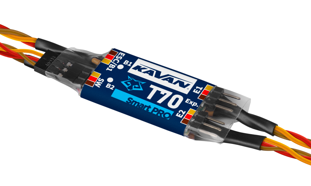 KAVAN Smart PRO T70-JR Doppelakkuweiche mit Telemetrie-Expander