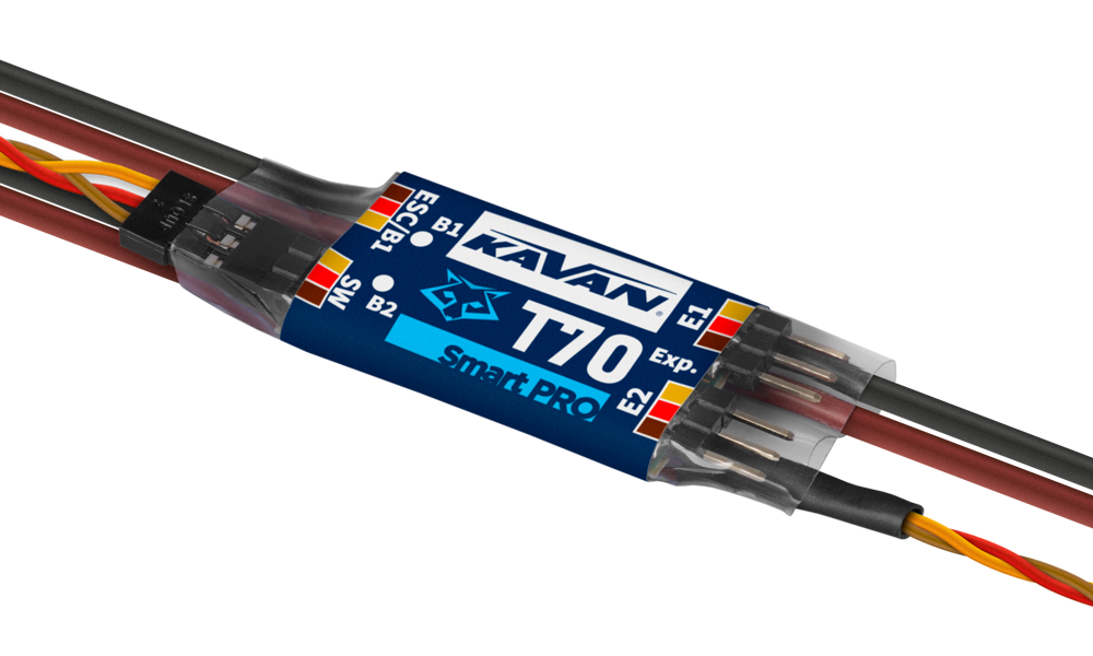 KAVAN Smart PRO T70-C prepínač dvoch akumulátorov s expandérom telemetrie